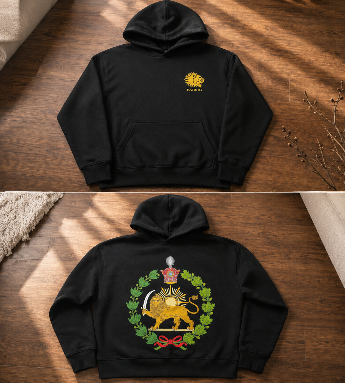 Pahlavi Lion & Sun Hoodie